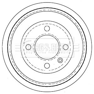 BORG & BECK Тормозной барабан BBR7256